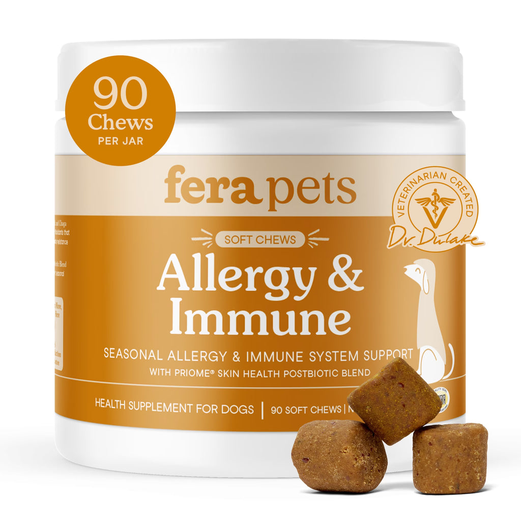 Fera Pets Allergy + Immune Support soft chews for dogs, 90 chews.