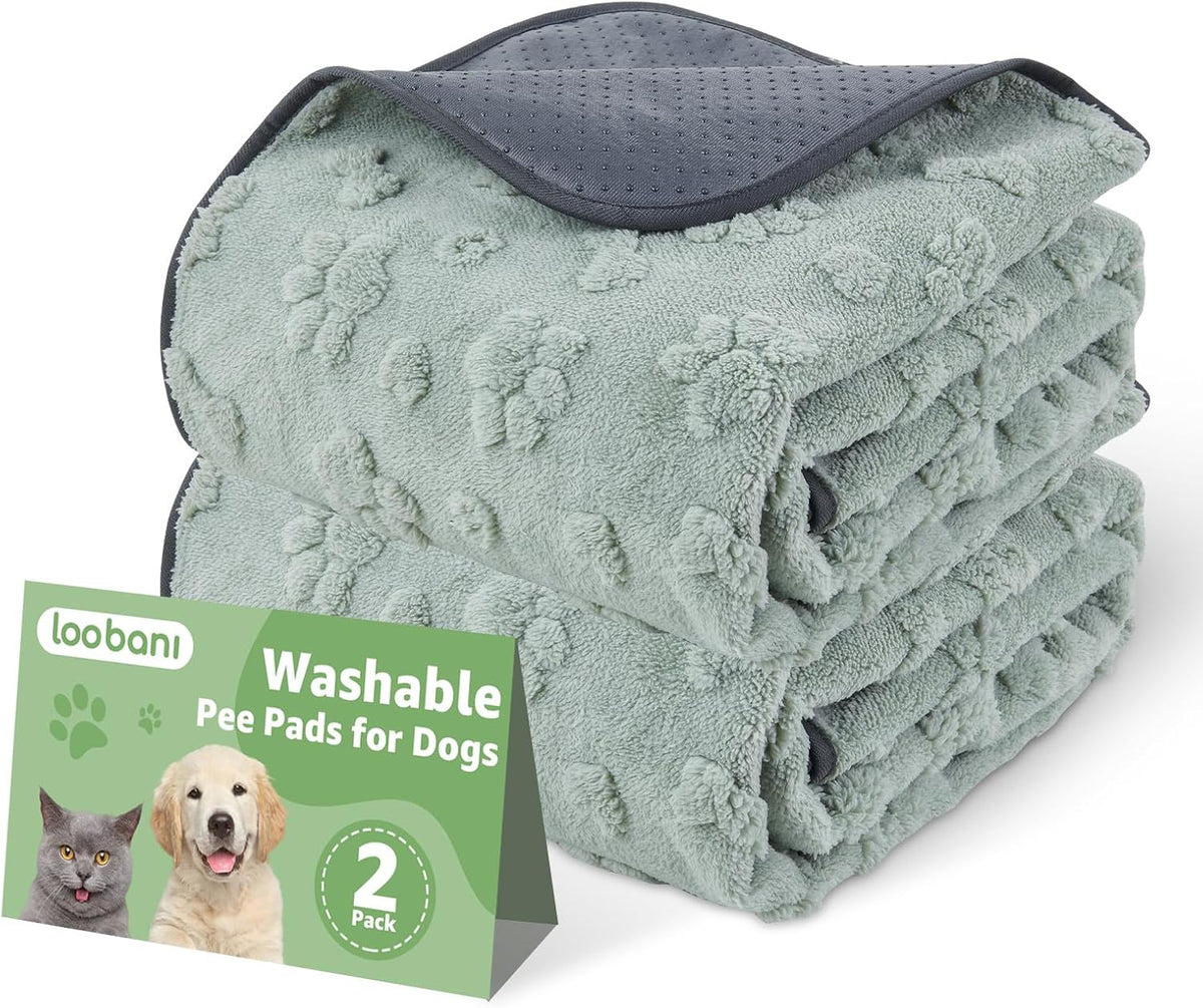 LOOBANI reusable dog pad for whelping, puppy training, and crate protection.