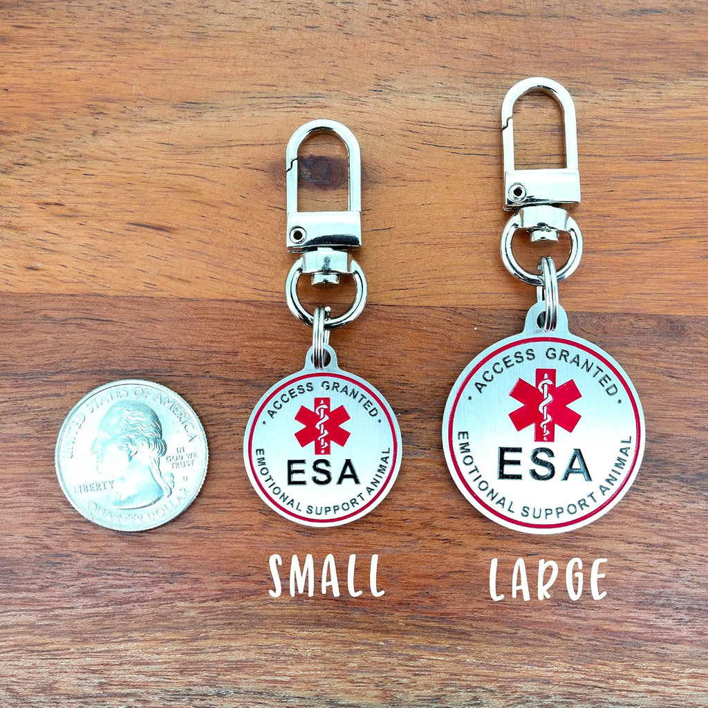 Service dog and emotional support animal ID tags 