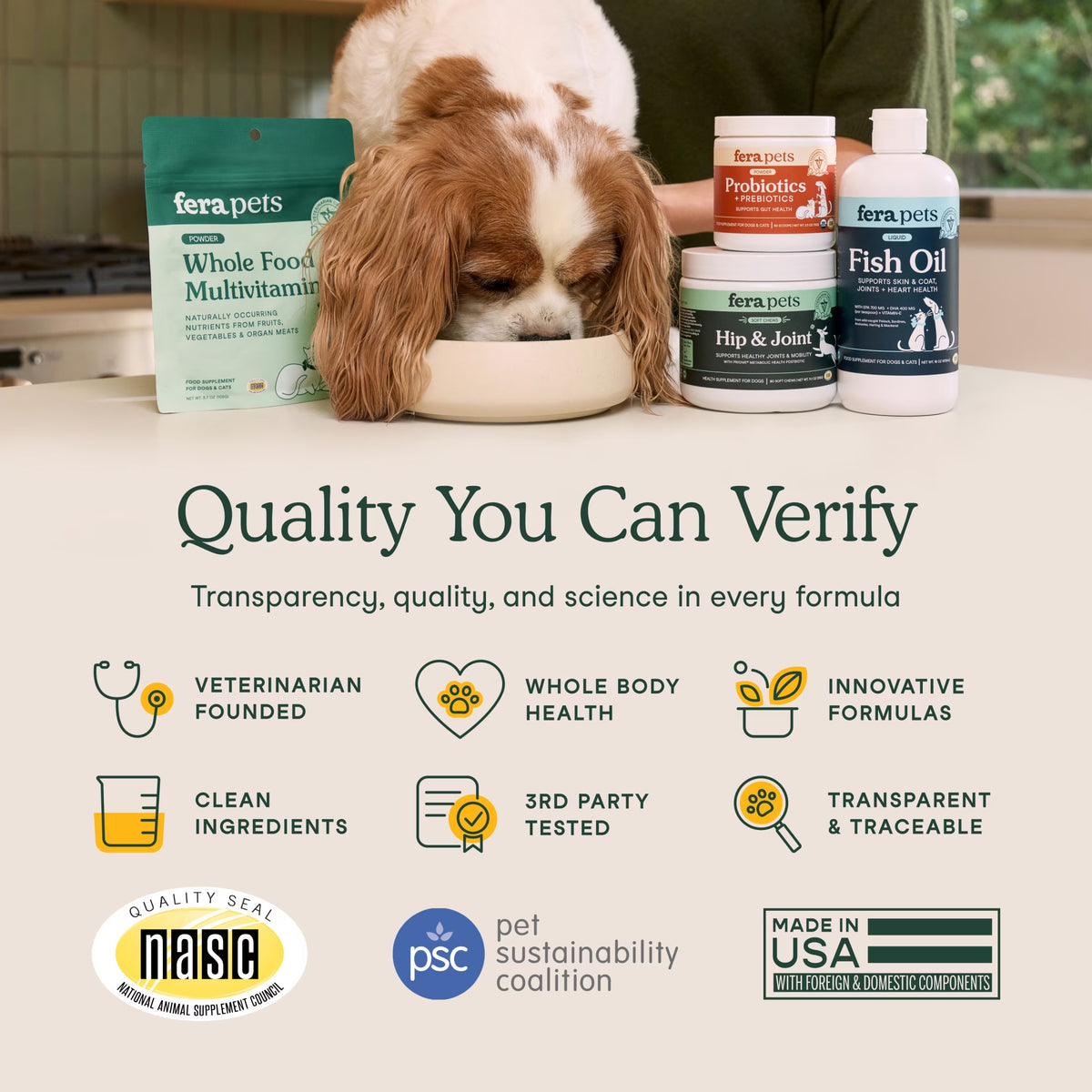 Fera Pets Allergy + Immune Support soft chews for dogs, 90 chews.