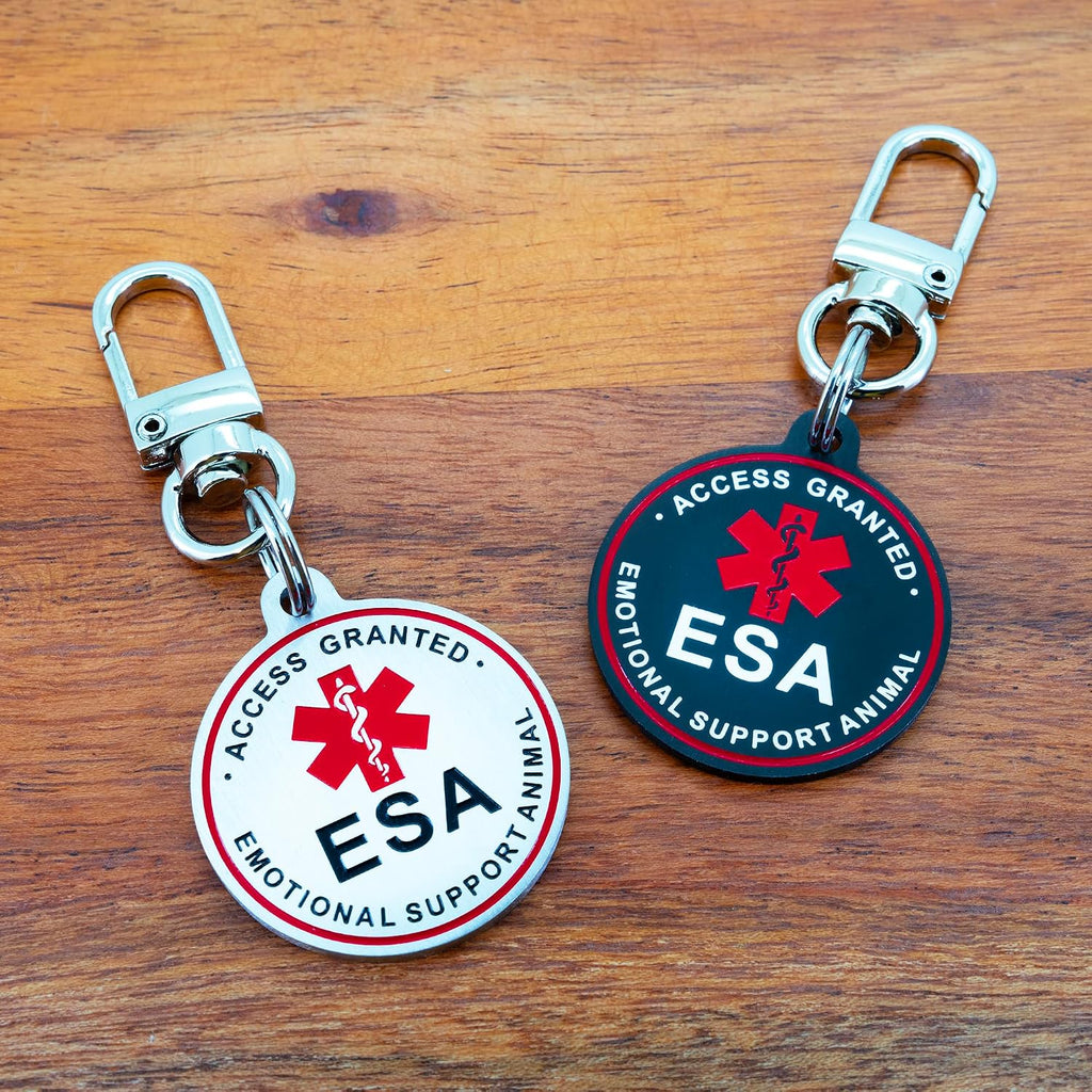 Service dog and emotional support animal ID tags 