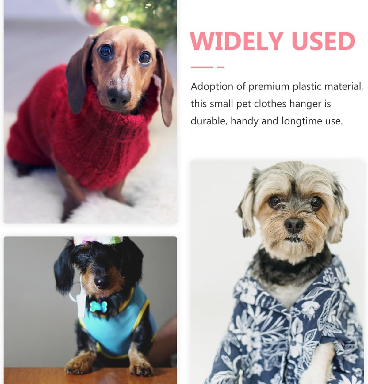 Pet clothes hanger