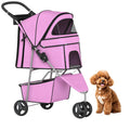 Bestpet 3-wheel pet stroller for dogs and cats.