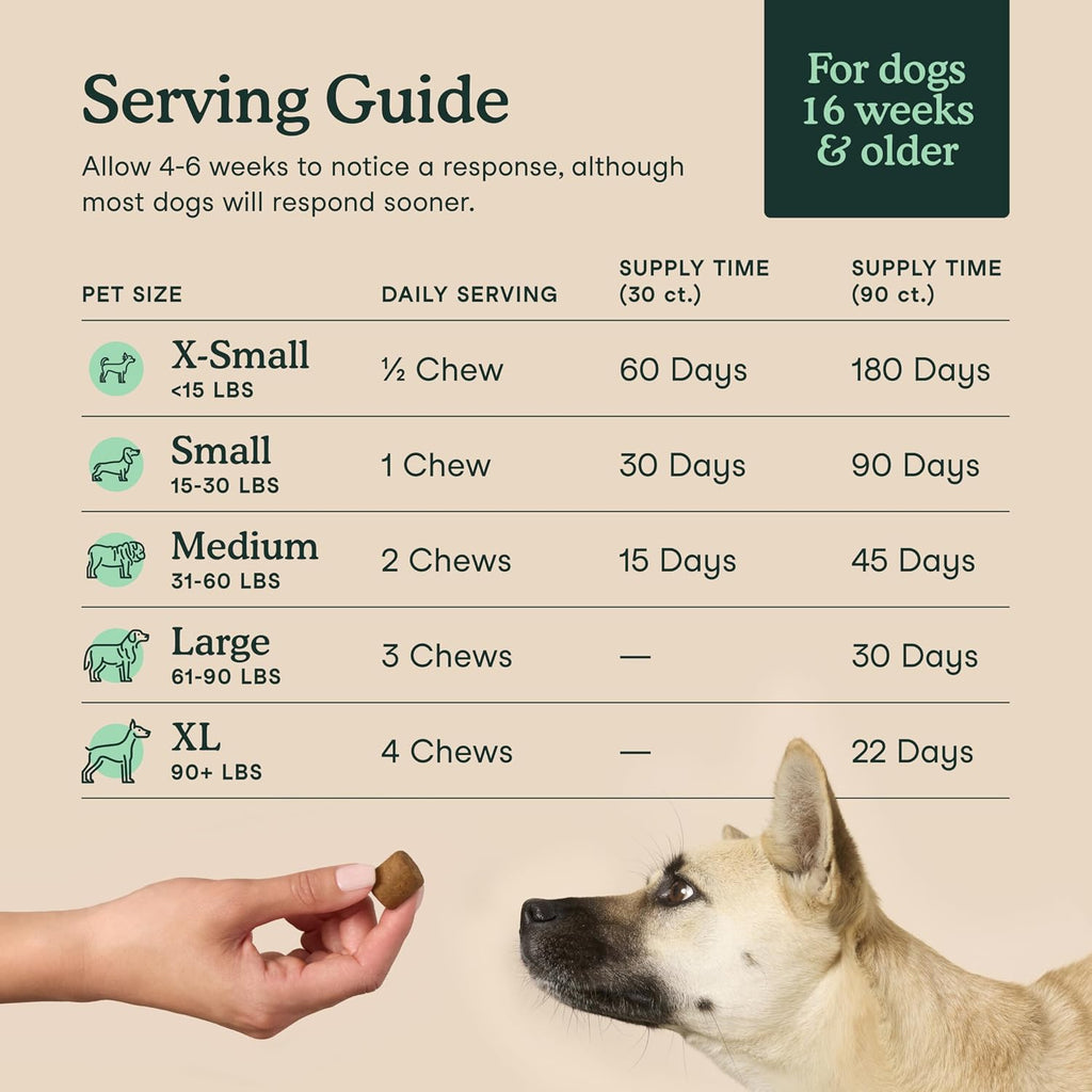 Fera Pets Hip & Joint Supplement for Dogs, chicken bone broth soft chews with glucosamine.
