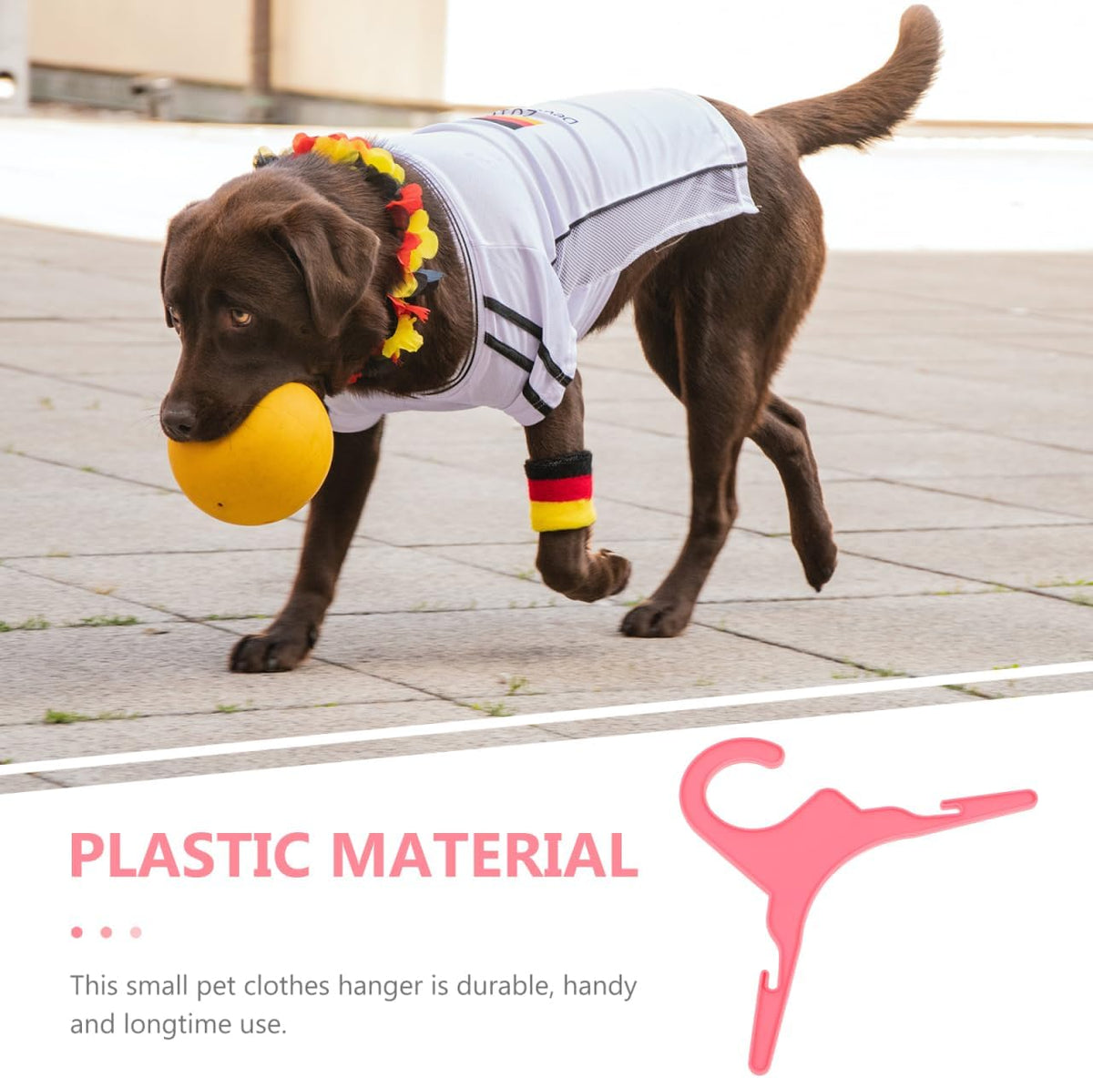 Pet clothes hanger