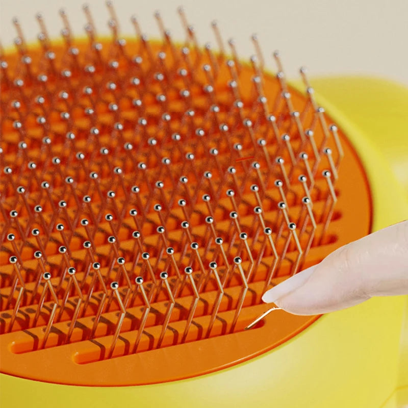 Cat & Dog Grooming Comb — Deshedding & Hair Removal Brush