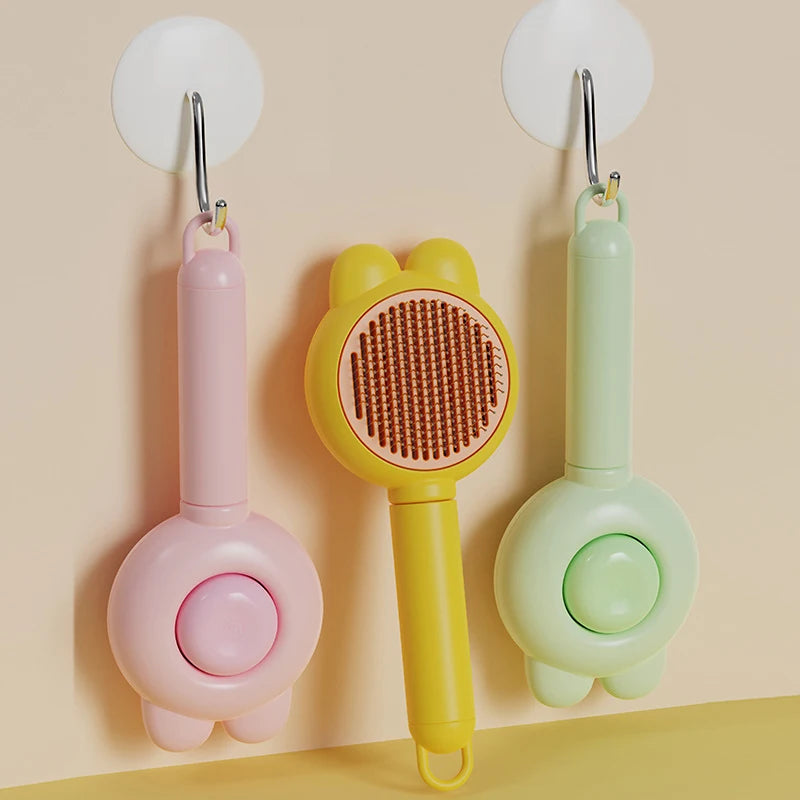 Cat & Dog Grooming Comb — Deshedding & Hair Removal Brush