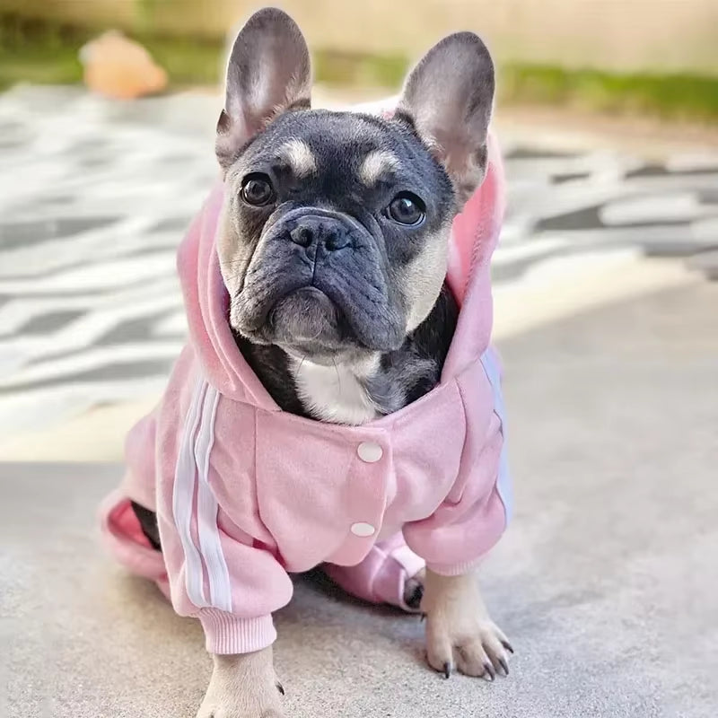 Pink Adidog Dog Jumpsuit 