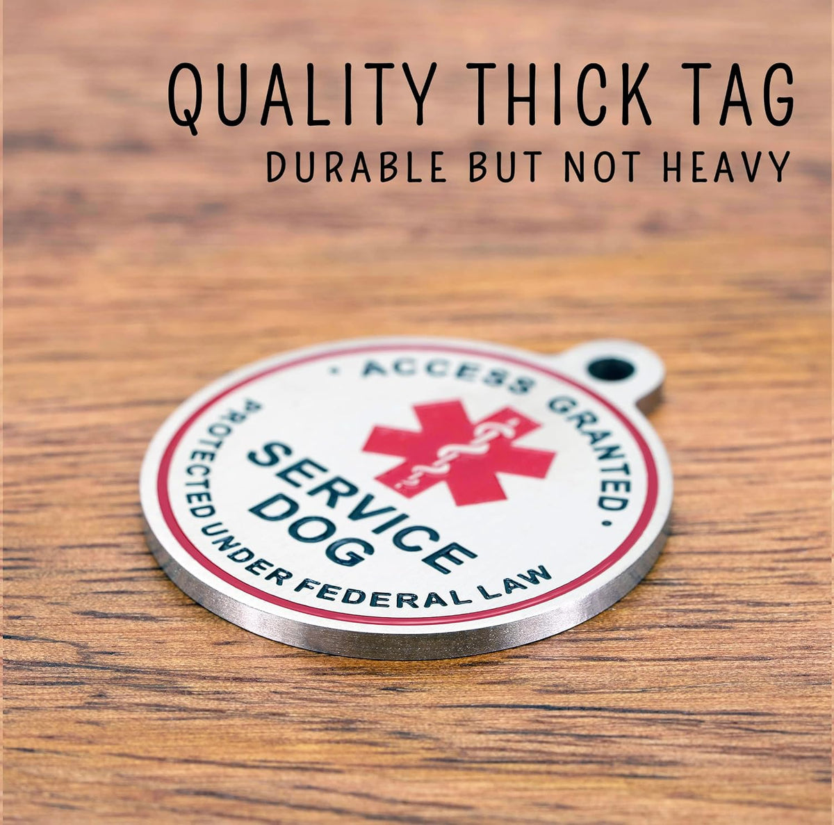 Service dog and emotional support animal ID tags 