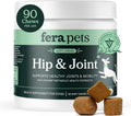 Fera Pets Hip & Joint Supplement for Dogs, chicken bone broth soft chews with glucosamine.