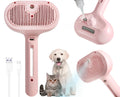 Electric Steam Pet Grooming Brush — Spray Comb for Cats